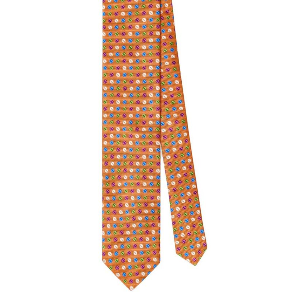 Robert Talbott Silk Geo Circle Jacquard Necktie